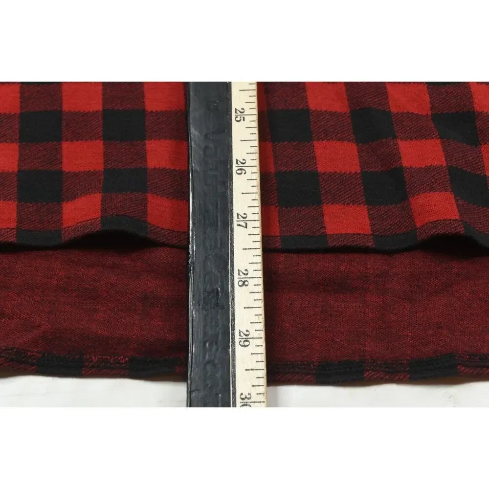 Vintage Polo Ralph Lauren Popover Flannel Work Shirt Mens Large Buffalo Plaid